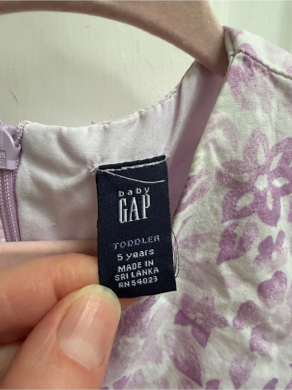 Baby GAP Girls 5 Lilac Purple Floral Sleeveless Party Dress